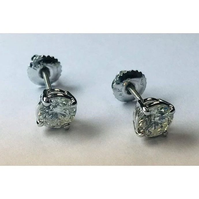 1,60 Karaat Ronde Echt Diamanten Oorknopjes