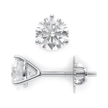 Afbeelding in Gallery-weergave laden, GIA-gecertificeerd Echte 1,80 Karaat Solitaire Ronde Echt Diamanten Oorknopjes Wit Goud 14K
