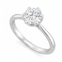 Afbeelding in Gallery-weergave laden, echte round diamant 1.70karaat ring profielweergave
