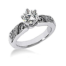 Afbeelding in Gallery-weergave laden, 1,75 Karaat Echt Diamanten Verlovingsring Set Vintage Stijl Wit Goud 14K

