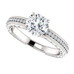 1,76 Ct. Echt Diamanten Verlovingsring Wit Goud 14K