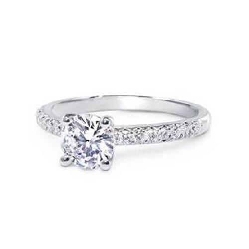 1,79 Ct Echt Diamanten Verlovingsring Geaccentueerd Wit Goud 14K