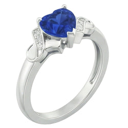 Echte Saffier Ring 1.80 Karaat