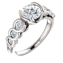 Afbeelding in Gallery-weergave laden, 1,86 Ct. Ronde Briljante Echt Diamanten Trouwdag Ring
