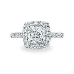 1,97 Karaat Echt Diamanten Verlovingsring Wit Goud 14K