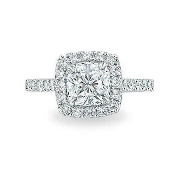 1,97 Karaat Echt Diamanten Verlovingsring Wit Goud 14K