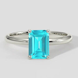 1 karaat Paraiba Solitaire verlovingsring