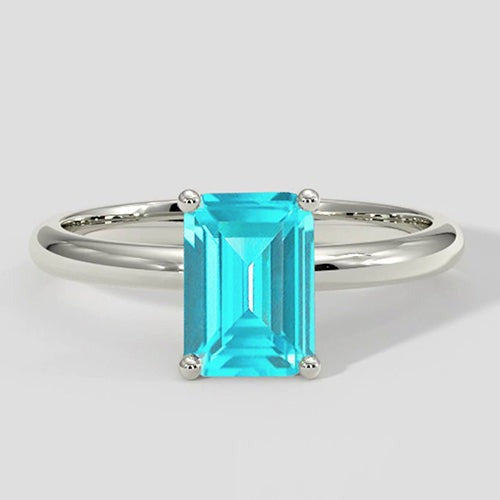 1 karaat Paraiba Solitaire verlovingsring