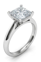 Afbeelding in Gallery-weergave laden, 2.25 Karaat Solitaire uit de aarde gewonnen Diamanten Jubileumring 14K Witgoud
