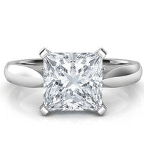 Afbeelding in Gallery-weergave laden, 2.25 Karaat Solitaire uit de aarde gewonnen Diamanten Jubileumring 14K Witgoud

