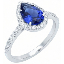 Echte Saffier Ring 2.30 Karaat