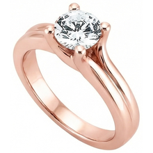 Afbeelding in Gallery-weergave laden, 2.50 Karaat Ronde Natuurlijke uit de aarde gewonnen Diamanten Solitaire Roségouden Ring Nieuw
