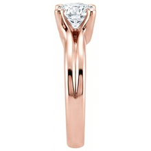 Afbeelding in Gallery-weergave laden, 2.50 Karaat Ronde Natuurlijke uit de aarde gewonnen Diamanten Solitaire Roségouden Ring Nieuw
