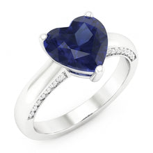 Afbeelding in Gallery-weergave laden, 2.50 Karaat Solitaire Ceylon Sapphire Ring Prong Set Witgoud
