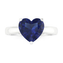 Afbeelding in Gallery-weergave laden, 2.50 Karaat Solitaire Ceylon Sapphire Ring Prong Set Witgoud
