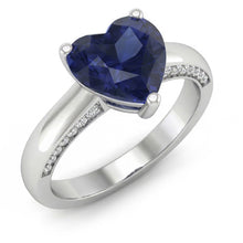Afbeelding in Gallery-weergave laden, 2.50 Karaat Solitaire Ceylon Sapphire Ring Prong Set Witgoud
