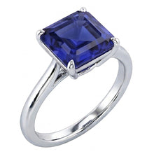 Afbeelding in Gallery-weergave laden, echte asscher diamant 2.50karaat ring vooraanzicht

