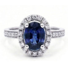 Afbeelding in Gallery-weergave laden, echte round diamant 2.50karaat ring close-up detail
