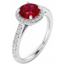 Afbeelding in Gallery-weergave laden, echte round diamant 1.50karaat ring op wit
