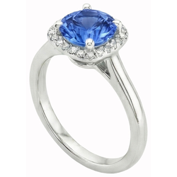 Echte Saffier Ring 2.70 Karaat