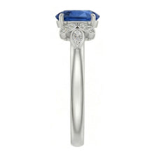 Afbeelding in Gallery-weergave laden, echte round diamant 2.85karaat ring bovenaanzicht
