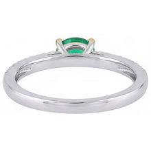 Afbeelding in Gallery-weergave laden, Smaragd Edelsteen Ring – achteraanzicht
