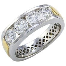 Afbeelding in Gallery-weergave laden, 2 Ct Ronde snede Diamanten Armband voor heren Nieuw
