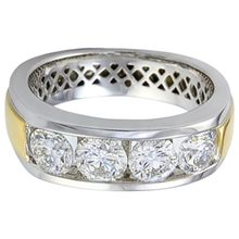 Afbeelding in Gallery-weergave laden, 2 Ct Ronde snede Diamanten Armband voor heren Nieuw
