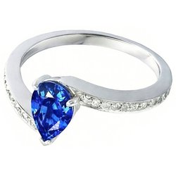 2 Ct Saffierring