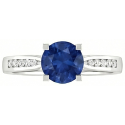Echte Saffier Ring 2 Karaat