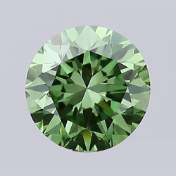 2 Karaat Ronde Geslepen Groen Verbeterde Losse Natuurlijke Uit de Aarde Gewonnen Diamant