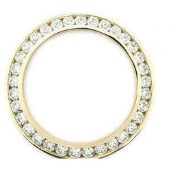 Echte Diamant Bezel voor Rolex Date 34mm Heren Horloge 2 karaat – 18K Geelgoud