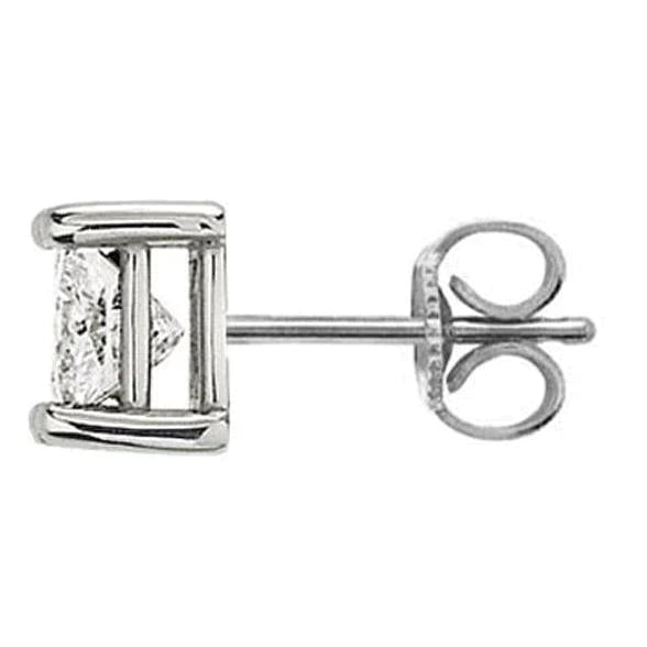 2 ct. Enkele G VS1 Diamant Stud Heren Oorbel Goud Nieuw