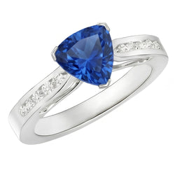 Echte Saffier Ring 2 Karaat