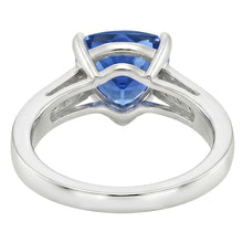 Afbeelding in Gallery-weergave laden, echte round saffier 2karaat ring profielweergave
