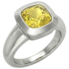 Afbeelding in Gallery-weergave laden, 2 karaat Solitaire gele saffier ring gouden sieraden
