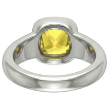 Afbeelding in Gallery-weergave laden, 2 karaat Solitaire gele saffier ring gouden sieraden
