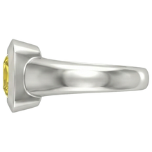 Afbeelding in Gallery-weergave laden, 2 karaat Solitaire gele saffier ring gouden sieraden
