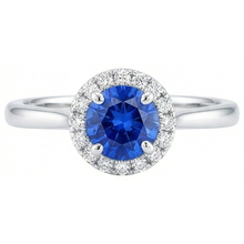 Afbeelding in Gallery-weergave laden, echte round diamant 2karaat ring close-up detail
