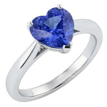 Afbeelding in Gallery-weergave laden, echte heart diamant 2karaat ring vooraanzicht
