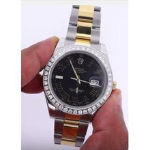 Afbeelding in Gallery-weergave laden, 2-karaats aangepaste diamanten Rolex
