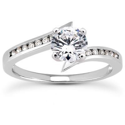 2.20 Ct Spanning Zoals Sprankelende Rond Geslepen Echt Diamanten Trouwring Nieuw