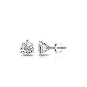 2.50 Ct Echt Diamanten Dames Oorknopjes Wit Goud 14k Nieuw