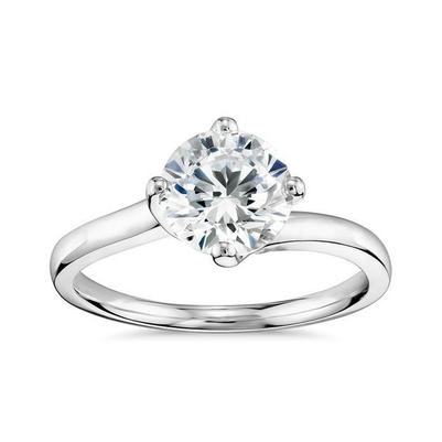 2.50 Ct Prachtige Ronde Geslepen Solitaire Echt Diamanten Trouwring