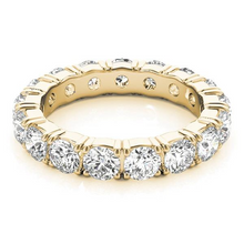 Afbeelding in Gallery-weergave laden, Handgemaakt Diamant Eternity Band 0,15 karaat – zijaanzicht
