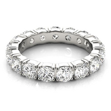 Afbeelding in Gallery-weergave laden, Fijne Diamant Eternity Band – zijaanzicht
