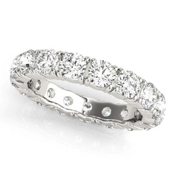 Eternity Band 14 Karaat Witgoud met Fijne Diamant – 0,15 karaat