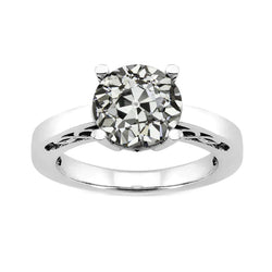 Handgemaakte Briljant Solitaire Verlovingsring 2,50 karaat door