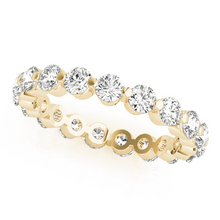 Afbeelding in Gallery-weergave laden, Briljant Rond Briljant Eternity Band in 14 Karaat Geelgoud – hoofdaanzicht
