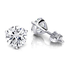 Afbeelding in Gallery-weergave laden, GIA-gecertificeerd 2.90 uit de a aarde gewonnen diamanten oorknoppen 14K goud

